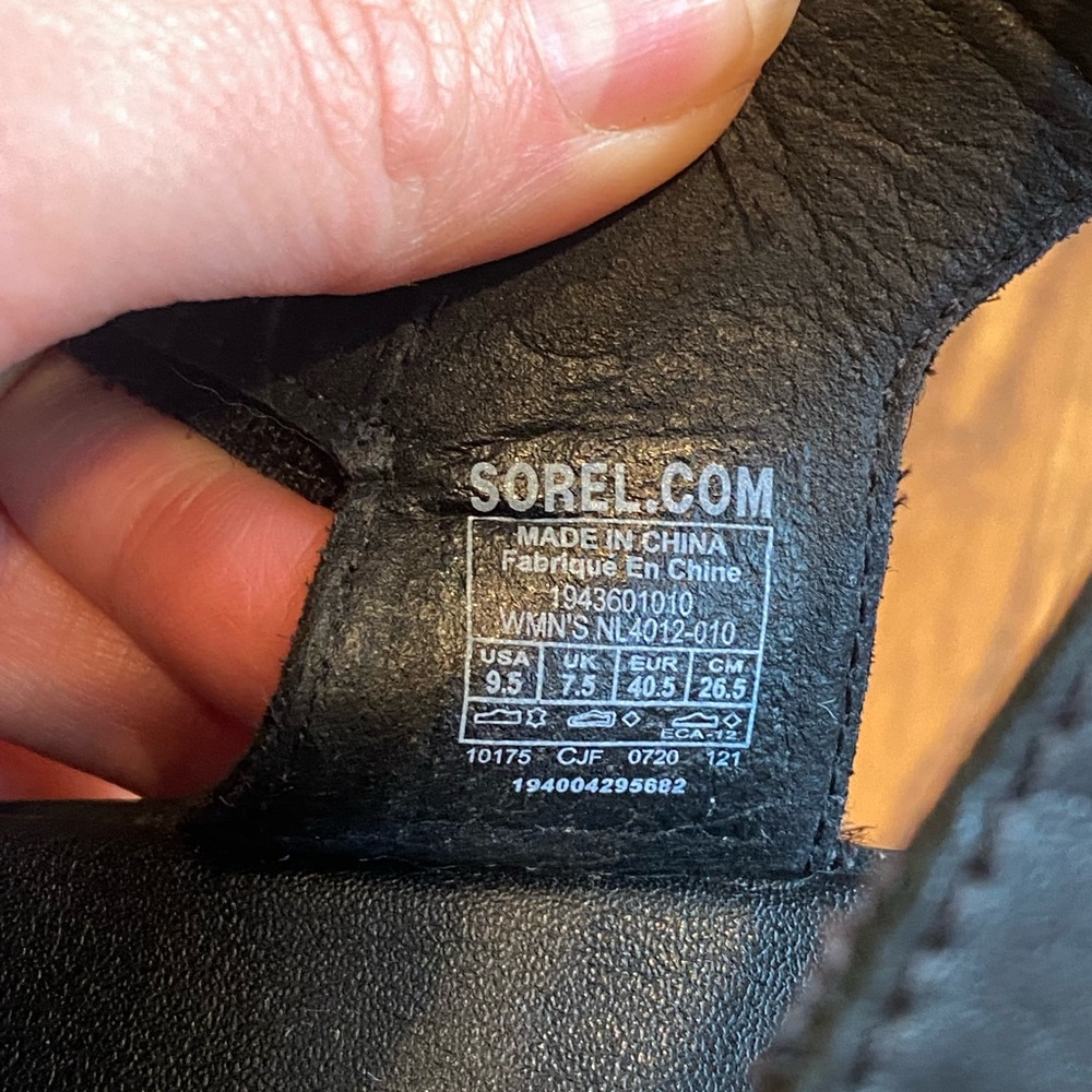 Sorel Cameron Platform Sandals Size 9.5 Black - Picture 14 of 14